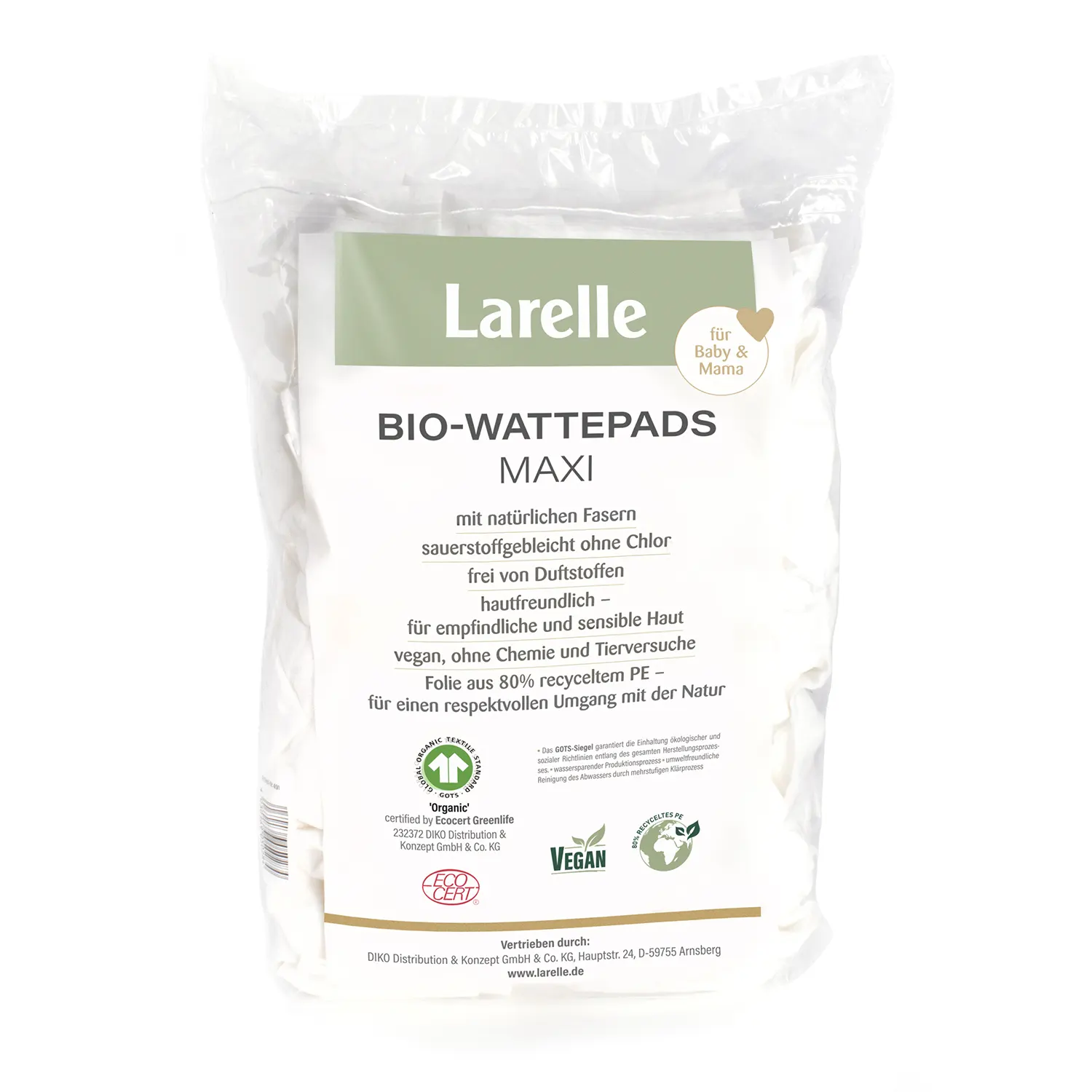 491 Larelle Bio-Wattepads Maxi