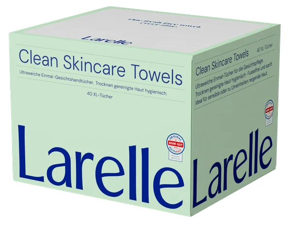 Larelle Clean Skincare Towels — 40 XL-Tücher